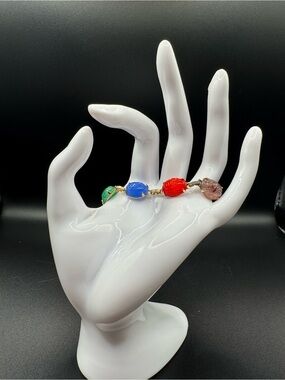Vintage Multi-Color Scarab Bracelet